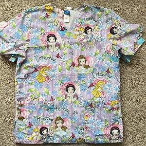 Disney Princess scrub top